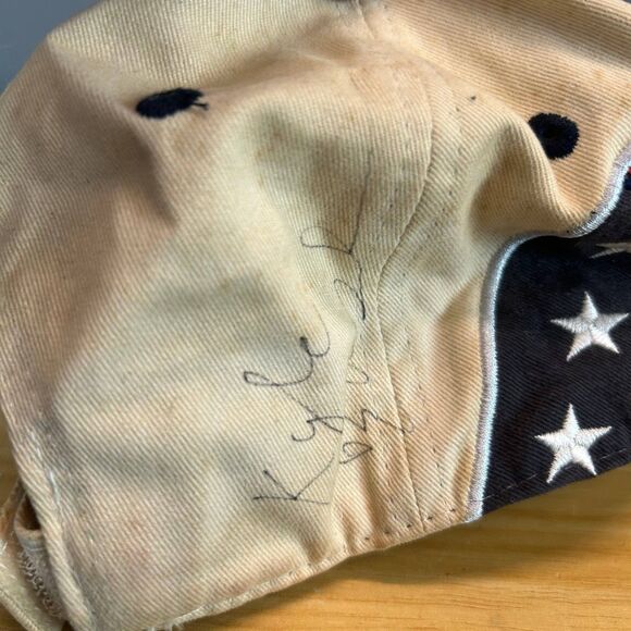 Vintage NASCAR Racing Hat American Flag USA Stars Stripes Adjustable Cap - Picture 6 of 8